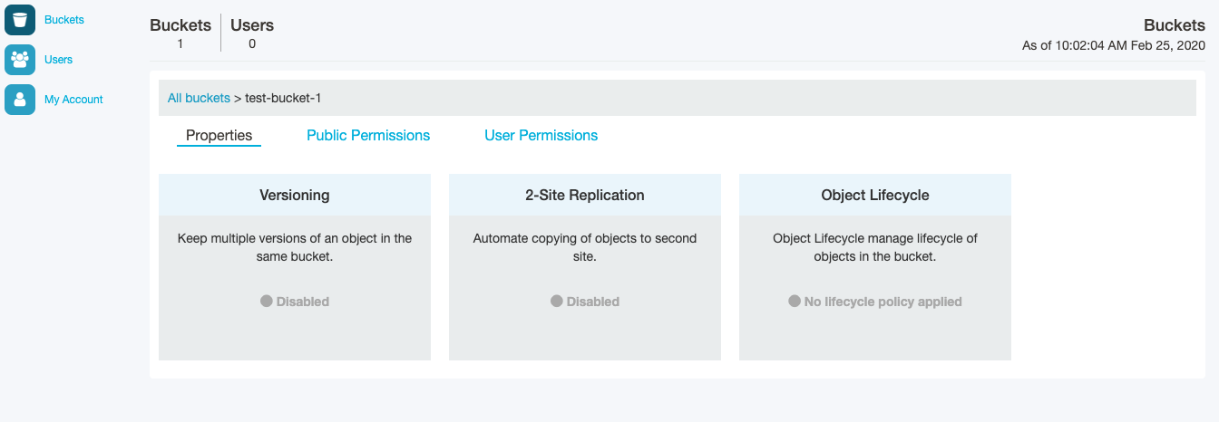 Screen for granting permissions to public users